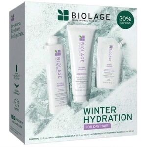 Biolage Hydra Source Winter Hydration Shampoo Conditioner & Deep Treatment Mask